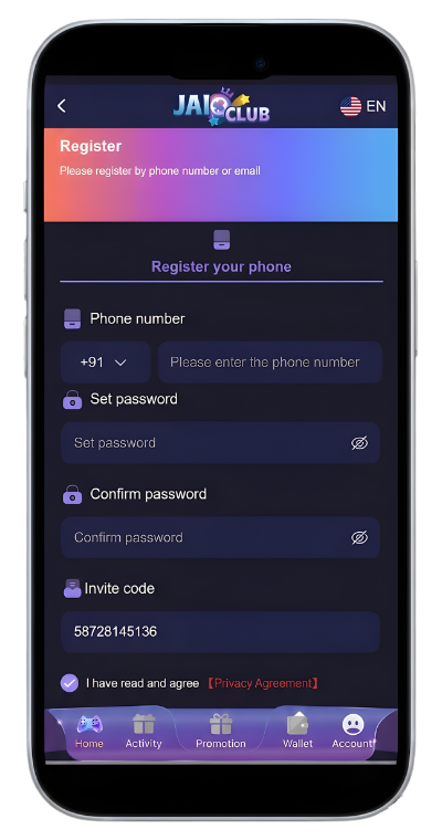 Jai Club Register – How to Create an Account How to Register on Jai Club Game in Haryana